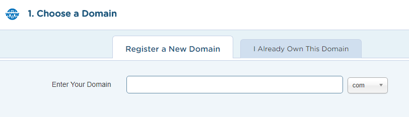 HostGator Choose Domain Name